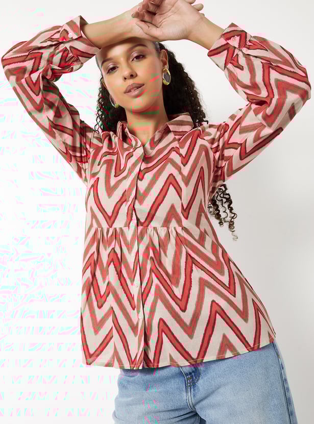 Women Printed A-line Tunic