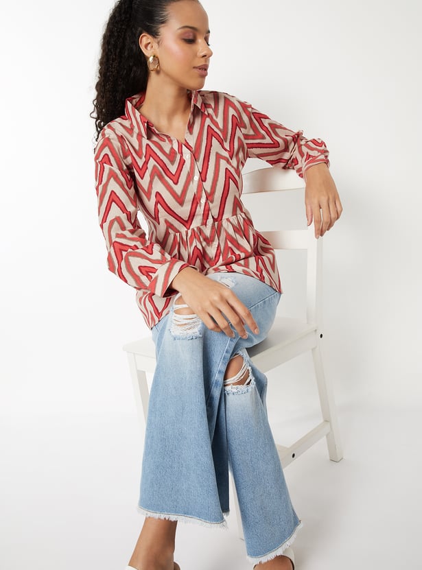 Women Printed A-line Tunic