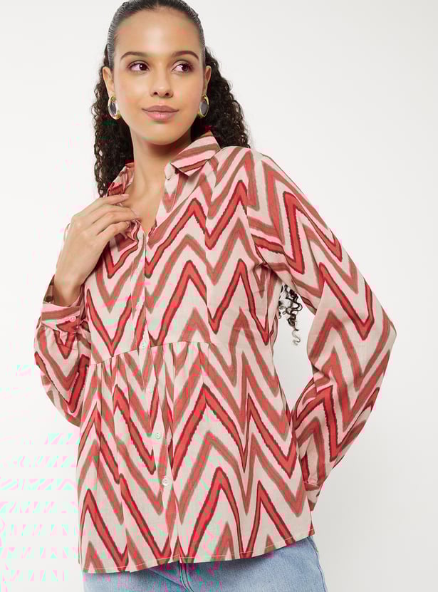 Women Printed A-line Tunic