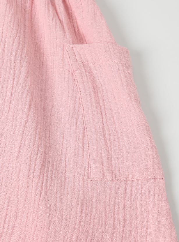 Girls Textured Dress