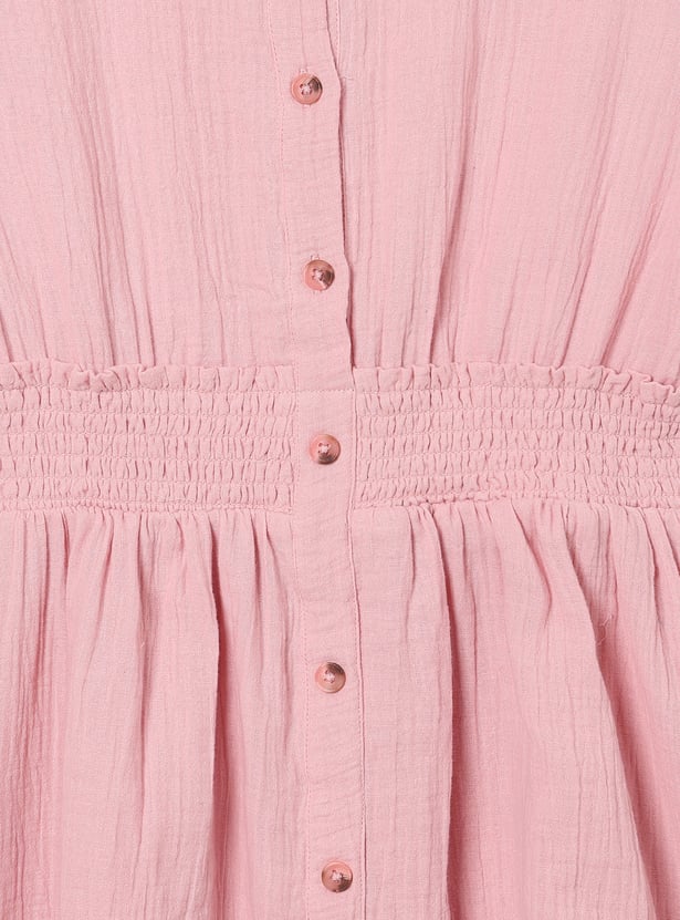 Girls Textured Dress