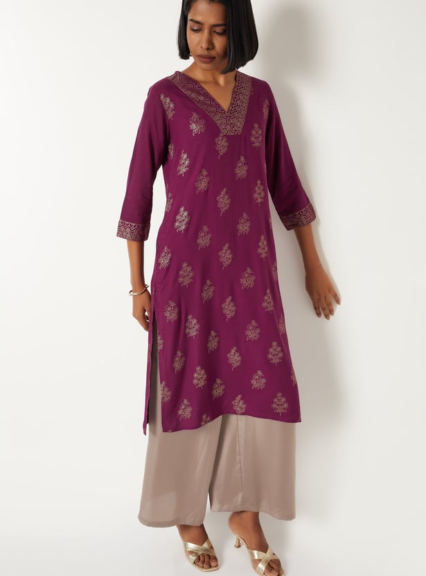 Women Printed Straight Kurta