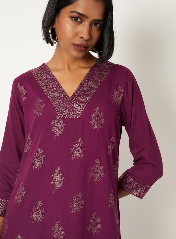 Women Printed Straight Kurta