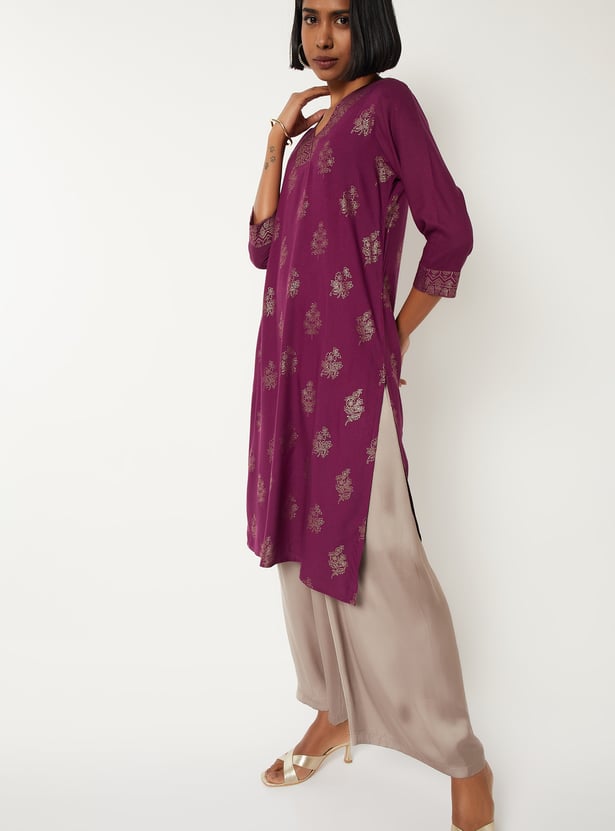 Women Printed Straight Kurta