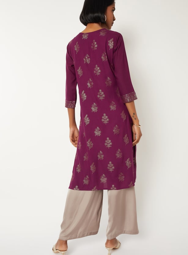 Women Printed Straight Kurta