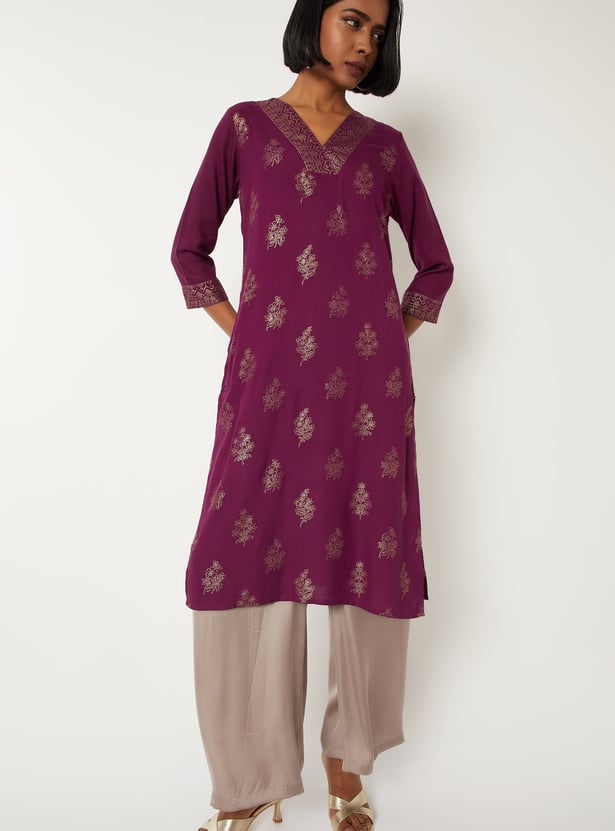 Women Printed Straight Kurta