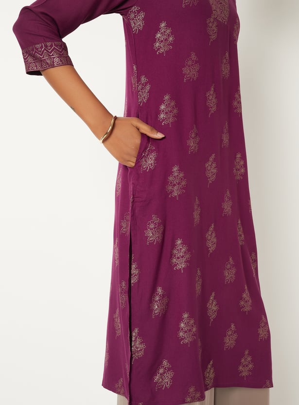 Women Printed Straight Kurta