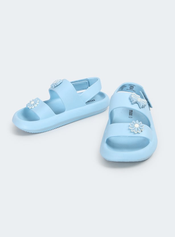 Girls Floral Jibbits Sandals