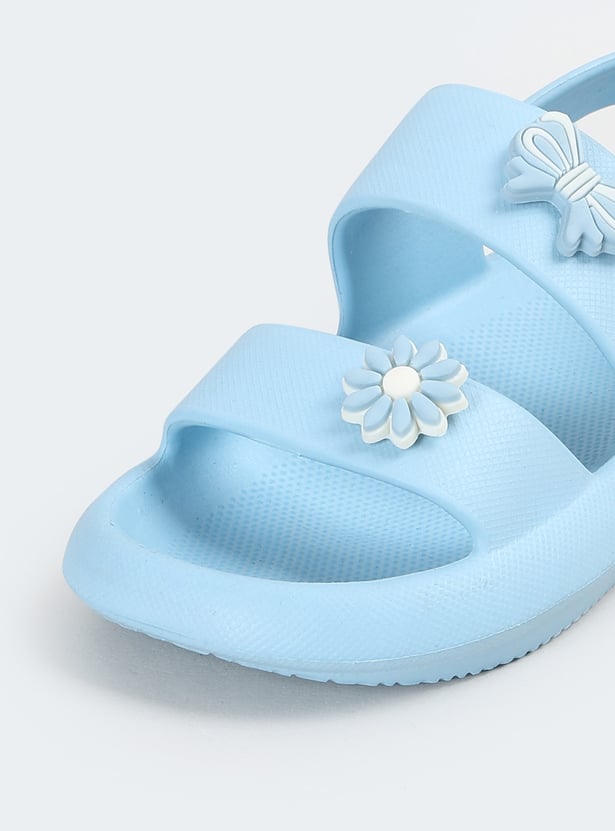 Girls Floral Jibbits Sandals