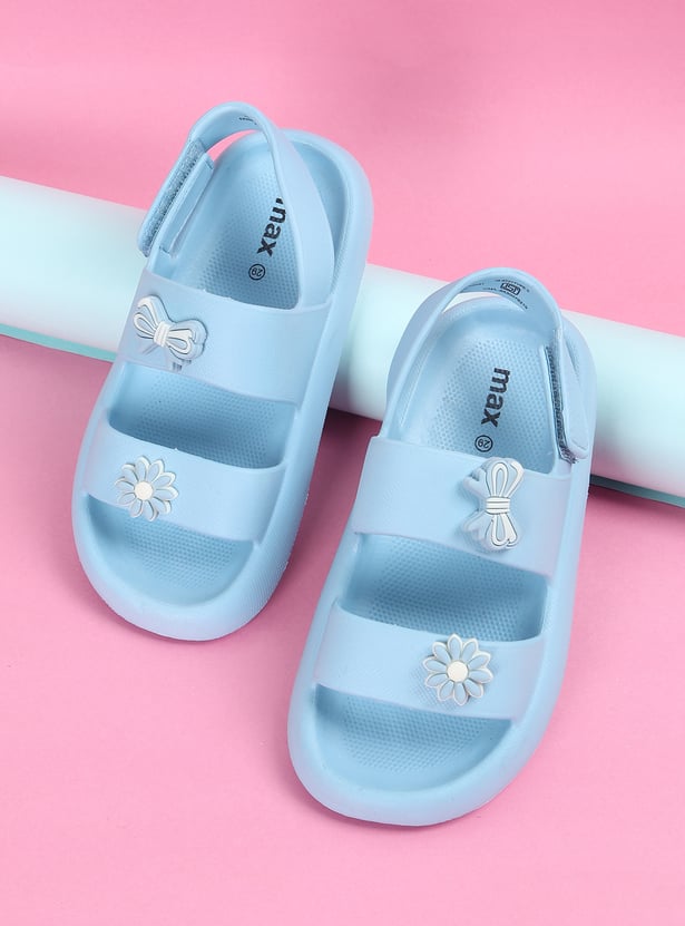 Girls Floral Jibbits Sandals