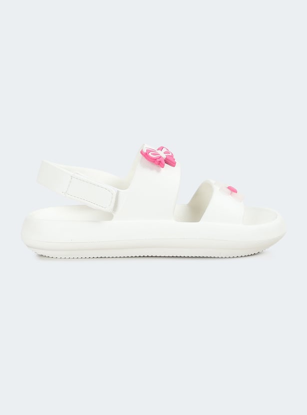 Girls Floral Jibbits Sandals