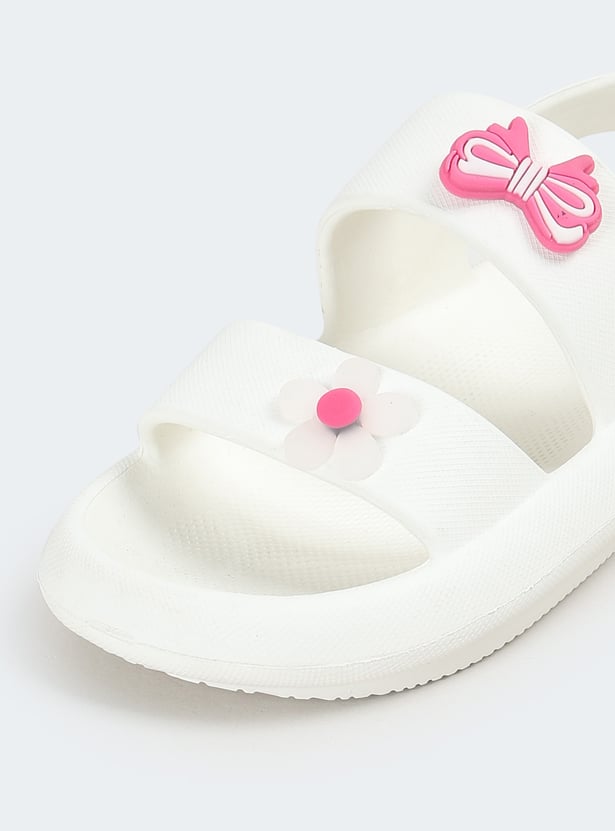 Girls Floral Jibbits Sandals