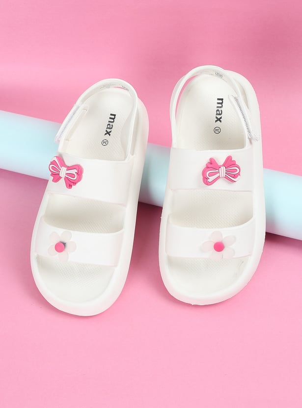 Girls Floral Jibbits Sandals