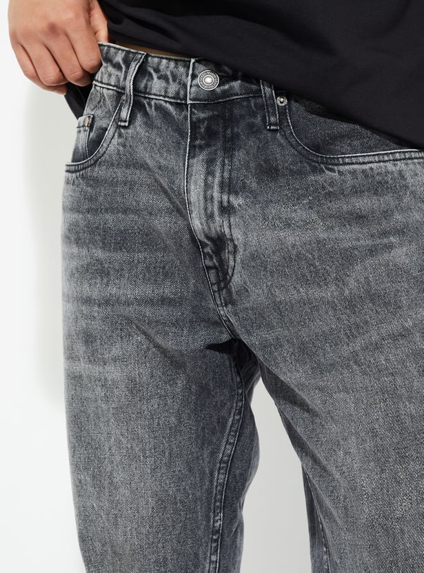 URB_N Men Loose Fit Washed Jeans