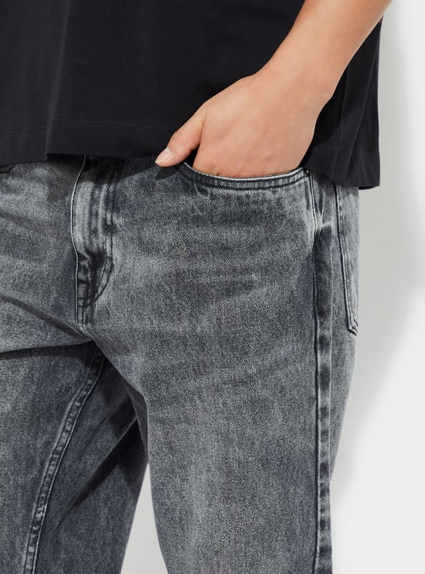 URB_N Men Loose Fit Washed Jeans