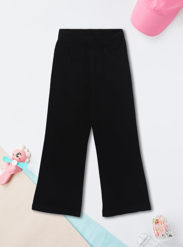 Girls Solid Track Pants