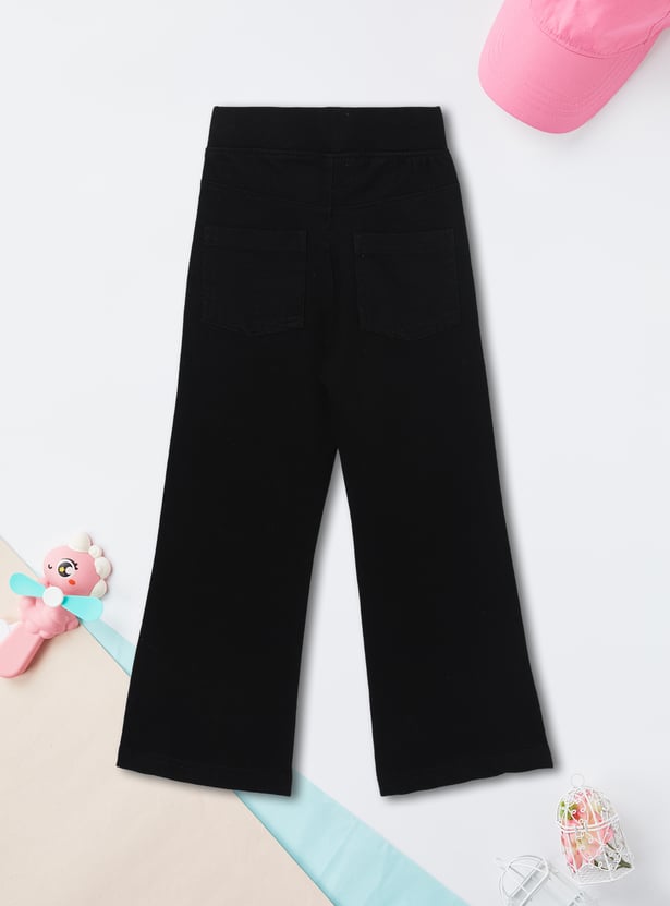 Girls Solid Track Pants
