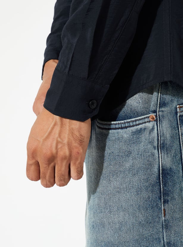 URB_N Men Solid Regular Fit Shirt