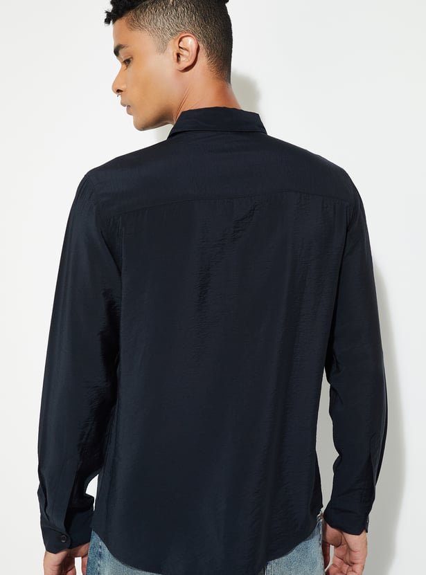 URB_N Men Solid Regular Fit Shirt