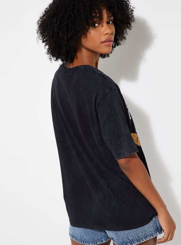 Women Tom & Jerry Print Oversized T-shirt