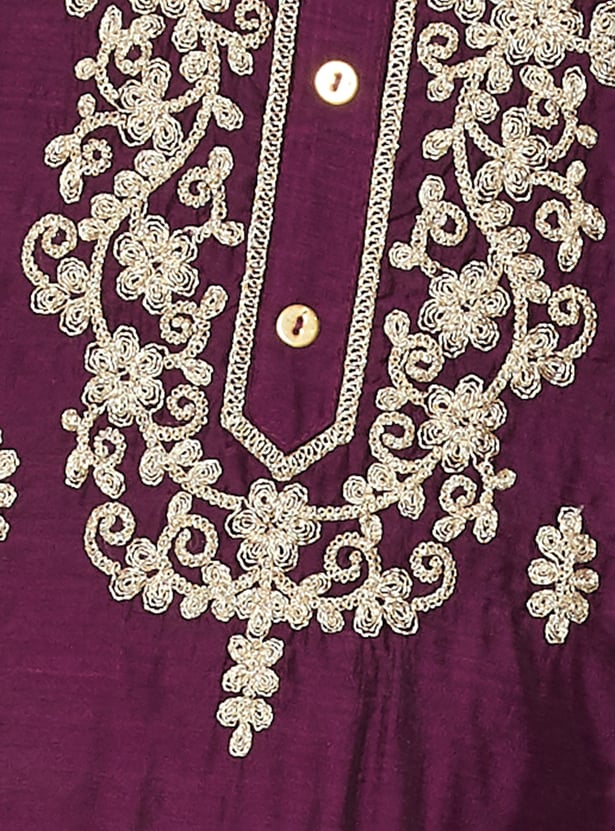 Women Embroidered A-line Kurta