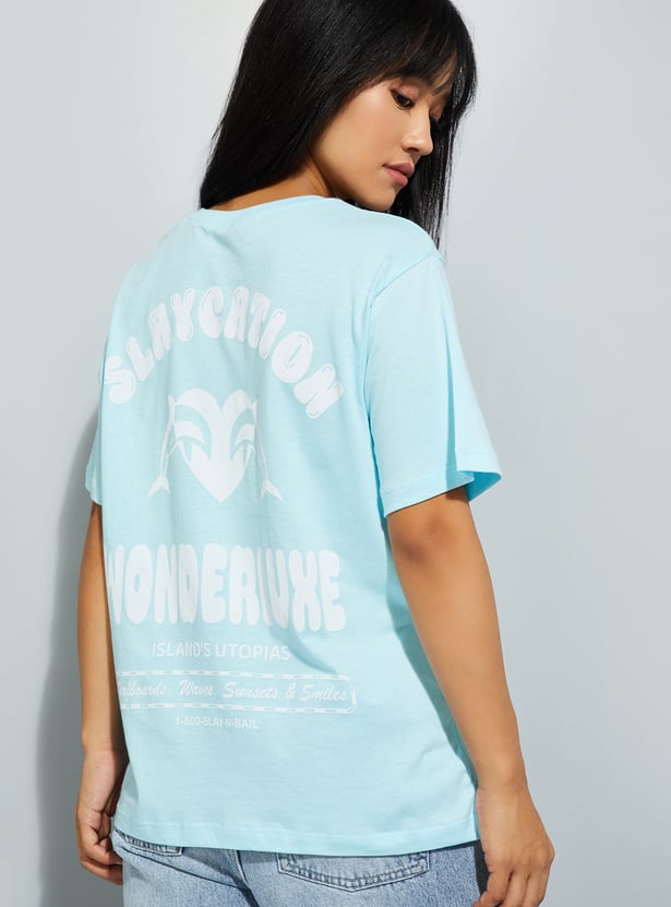 URB_N Women Printed Relaxed Fit T-shirt