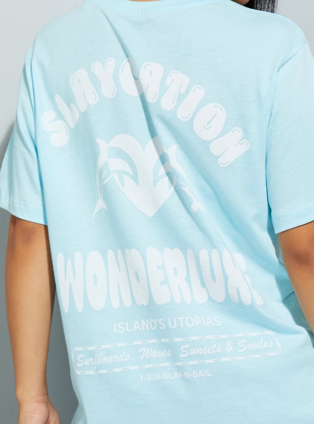 URB_N Women Printed Relaxed Fit T-shirt