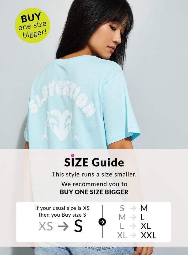 URB_N Women Printed Relaxed Fit T-shirt