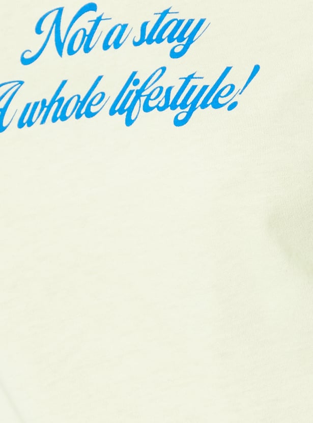 ALAYA F x URB_N Women Printed Relaxed Fit T-shirt