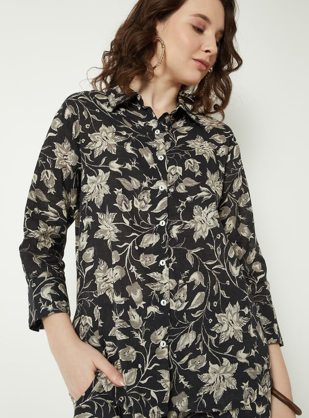 Women Floral Print Tunic
