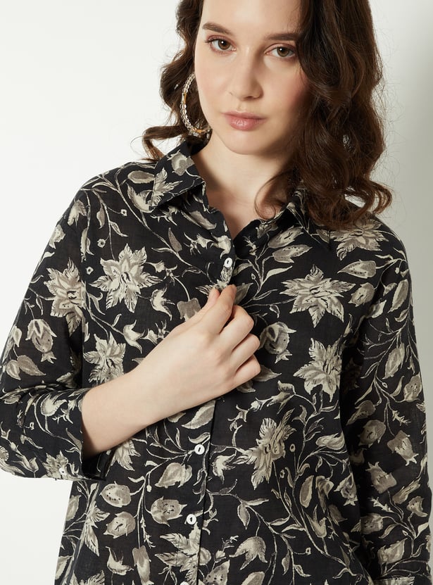 Women Floral Print Tunic