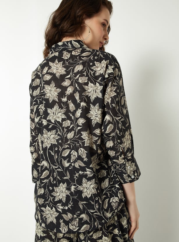Women Floral Print Tunic