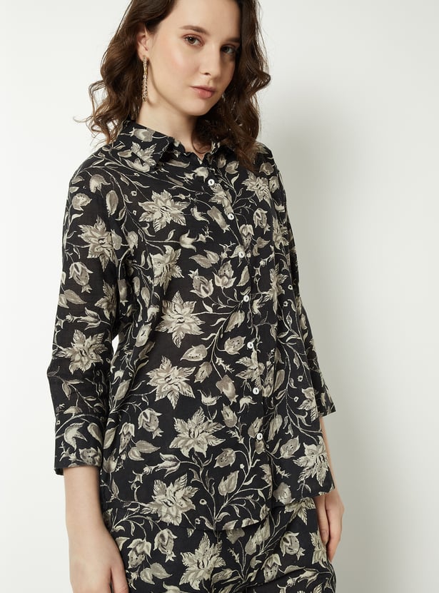 Women Floral Print Tunic