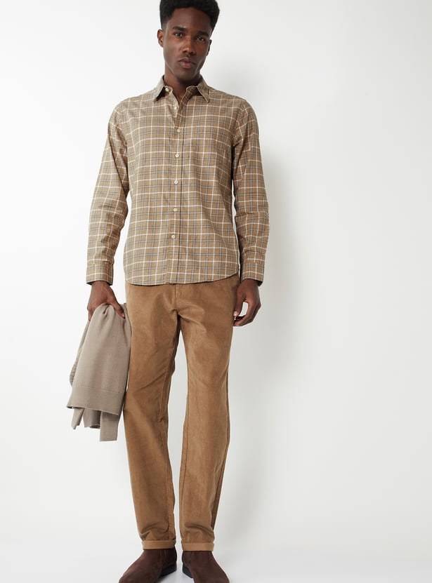 Men Checked Regular Fit Shirt