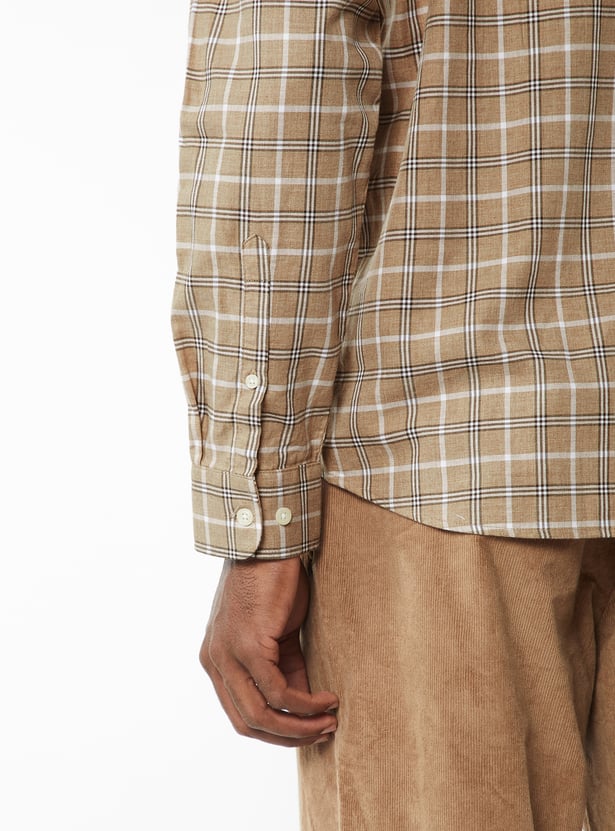 Men Checked Regular Fit Shirt