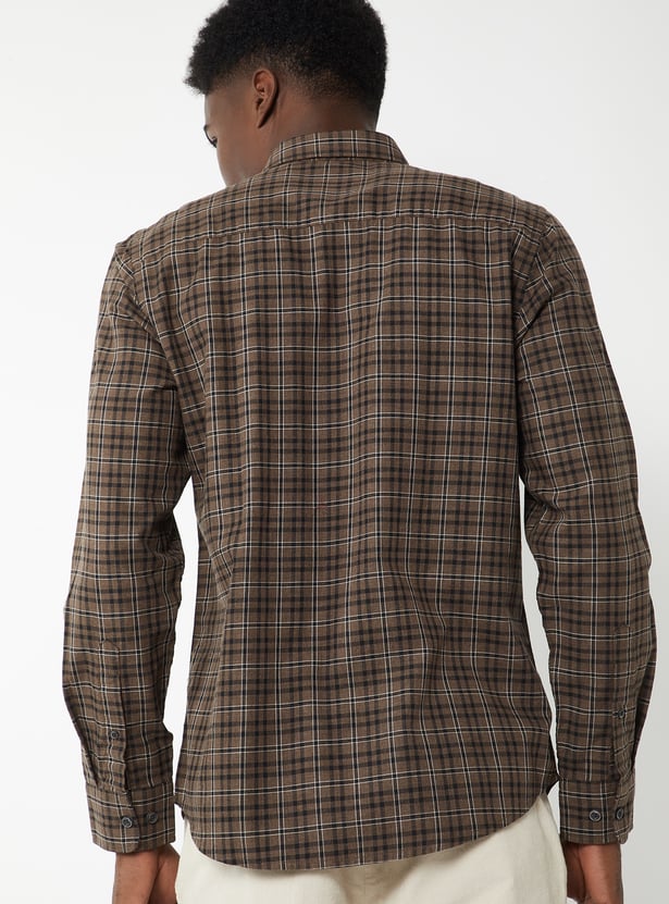 Men Checked Regular Fit Shirt