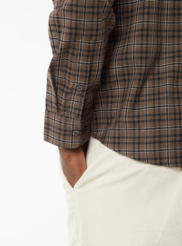 Men Checked Regular Fit Shirt