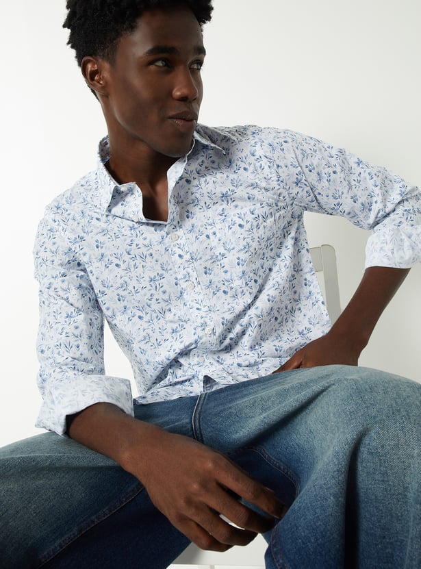 Men Printed Slim Fit Shirt
