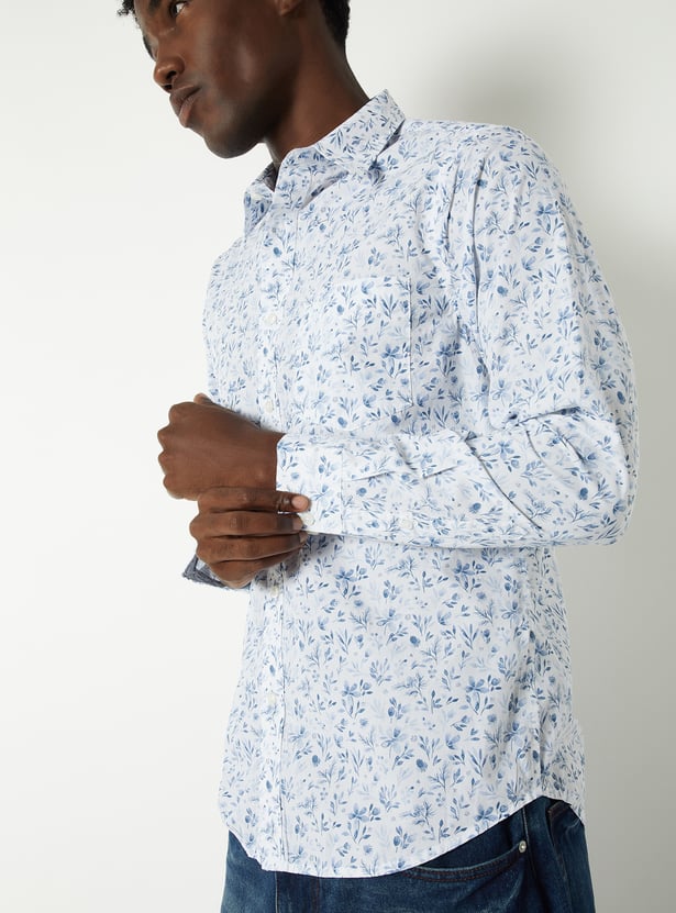 Men Printed Slim Fit Shirt