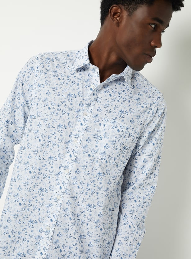 Men Printed Slim Fit Shirt