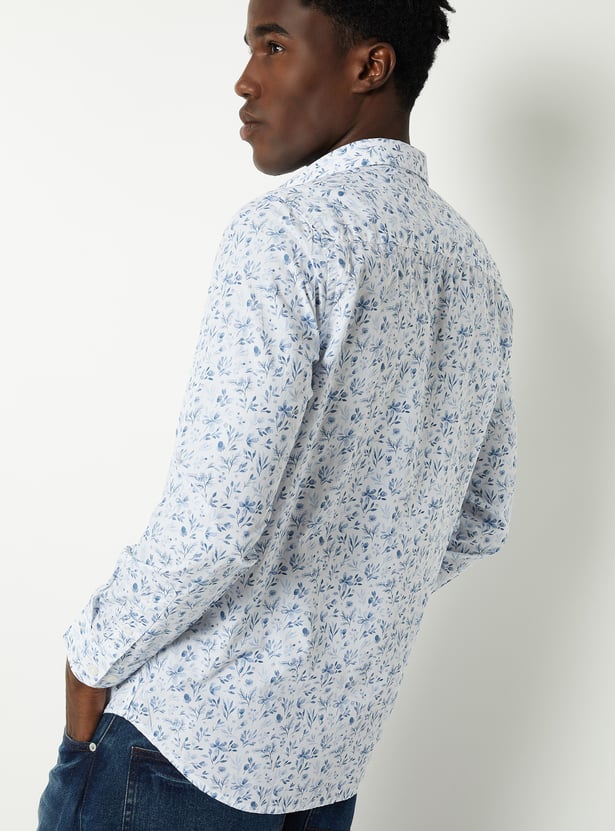 Men Printed Slim Fit Shirt