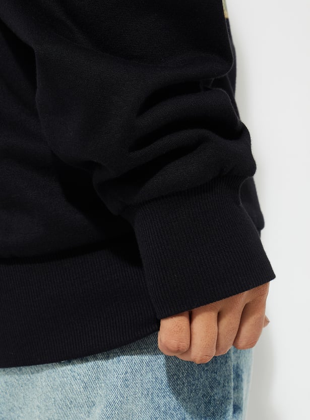 URB_N Women Mickey Print Oversized Sweatshirt