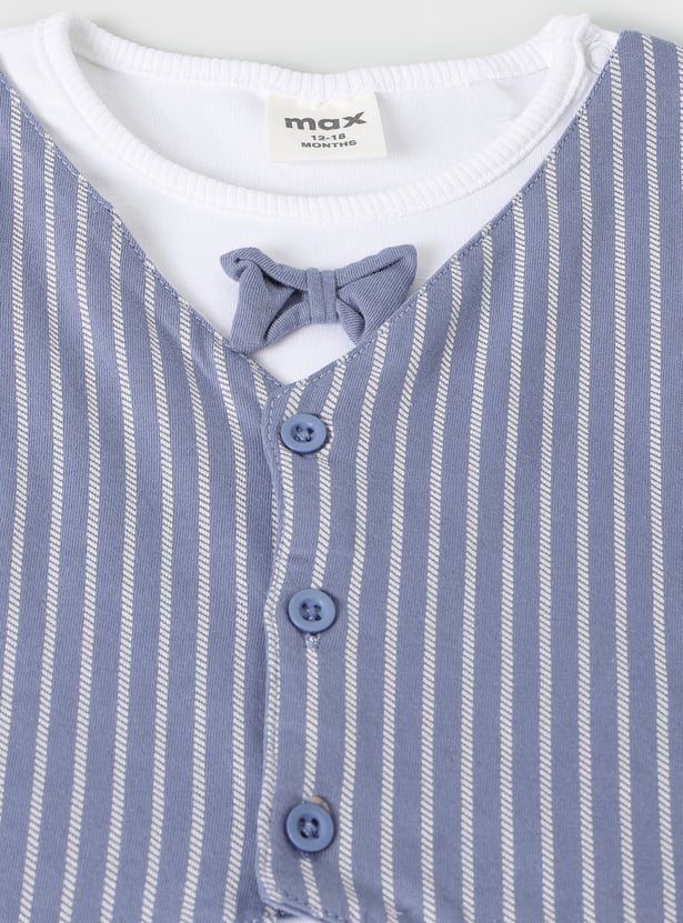 Boys Striped Trousers Set