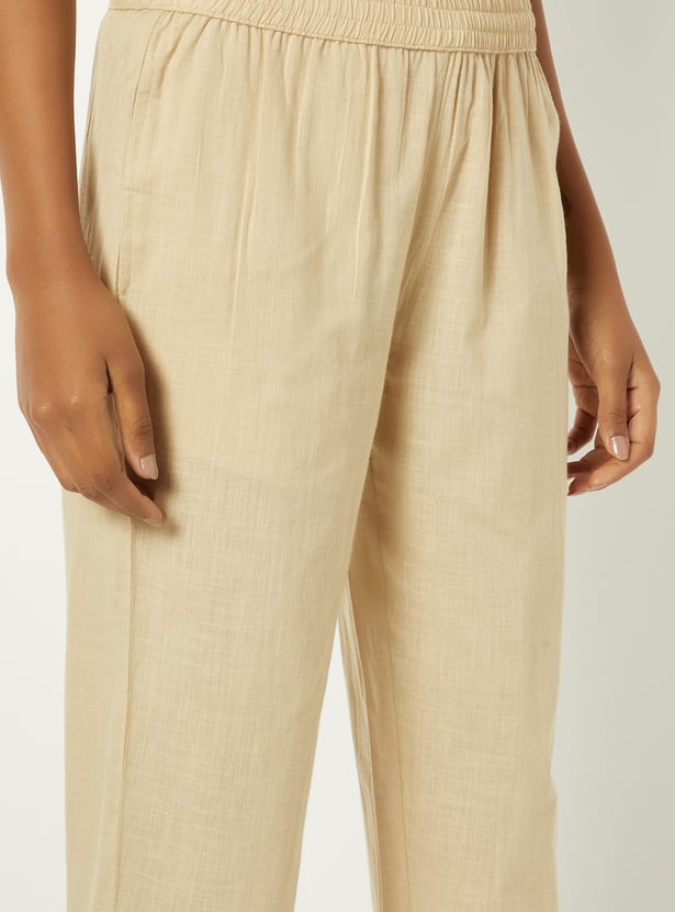 Women Embroidered Straight Pants