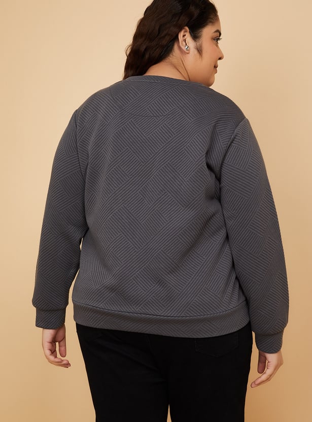 ALAYA F x URB_N Women Patterned Sweatshirt