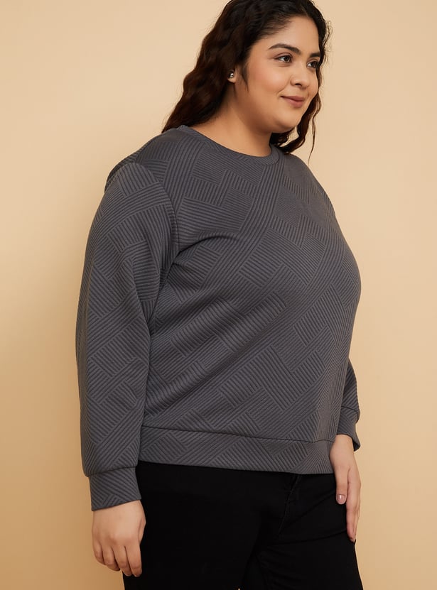 ALAYA F x URB_N Women Patterned Sweatshirt