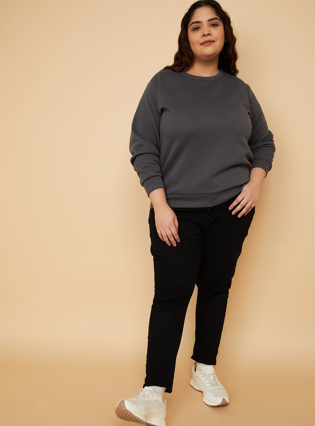 ALAYA F x URB_N Women Patterned Sweatshirt