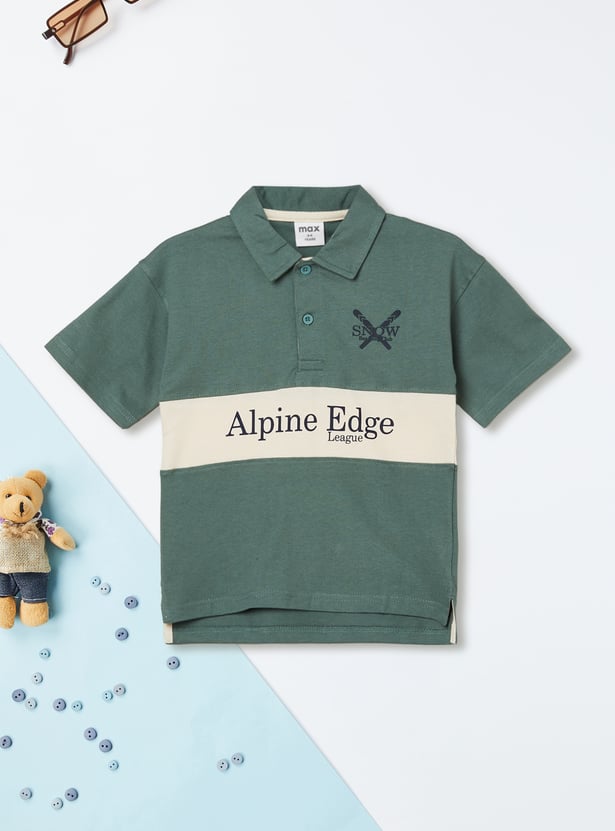 Boys Printed Polo T-shirt
