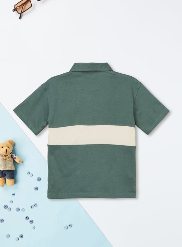 Boys Printed Polo T-shirt