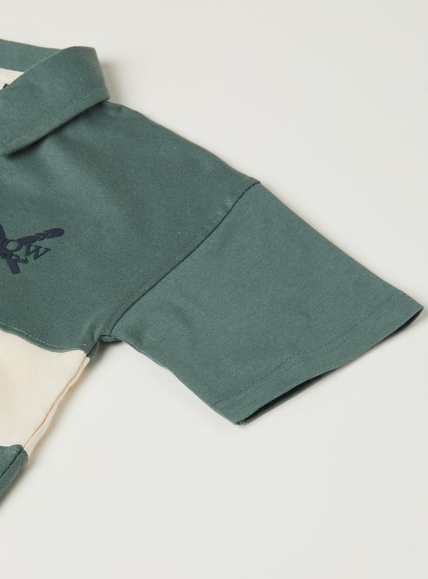 Boys Printed Polo T-shirt